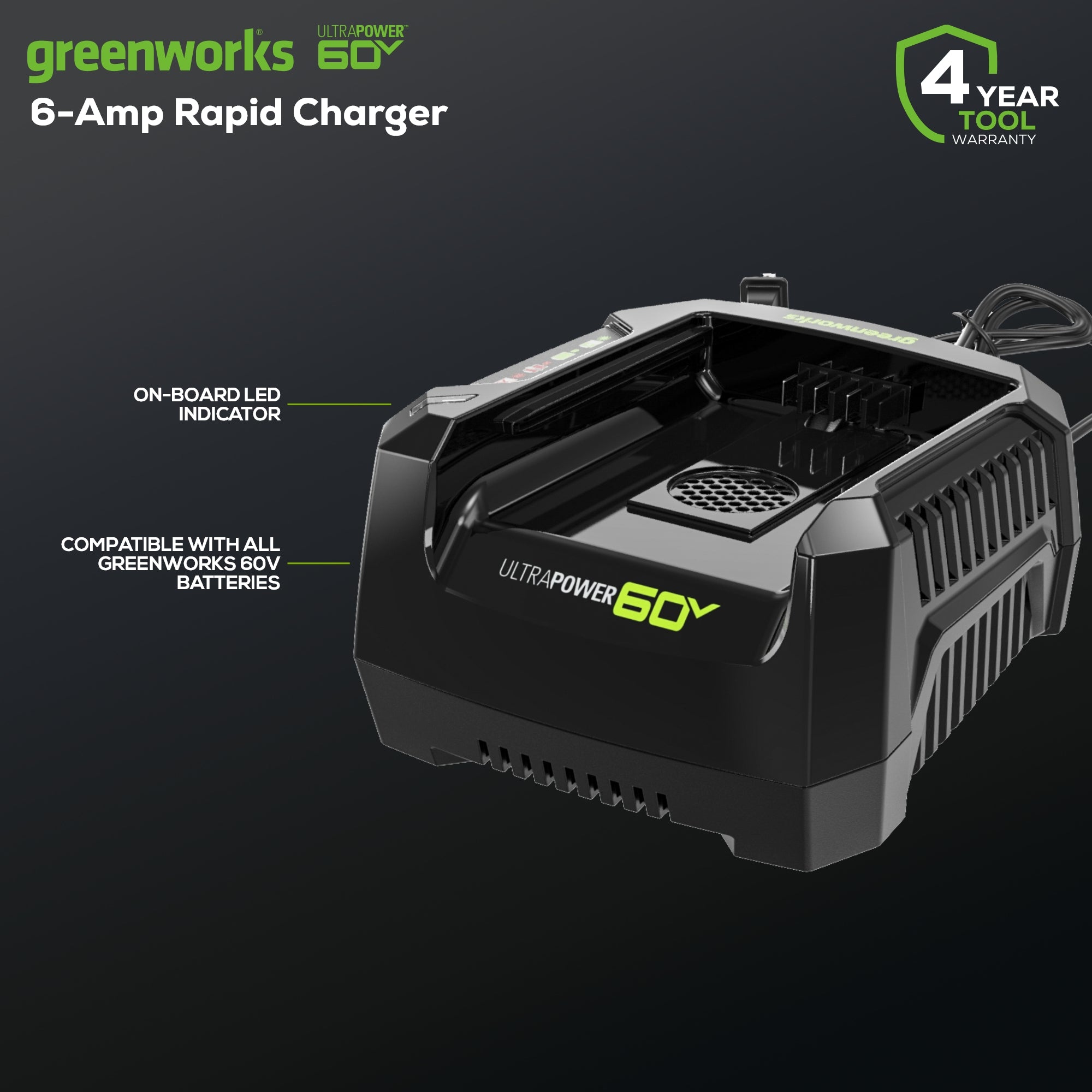 60V 6A UltraPower Rapid Battery Charger