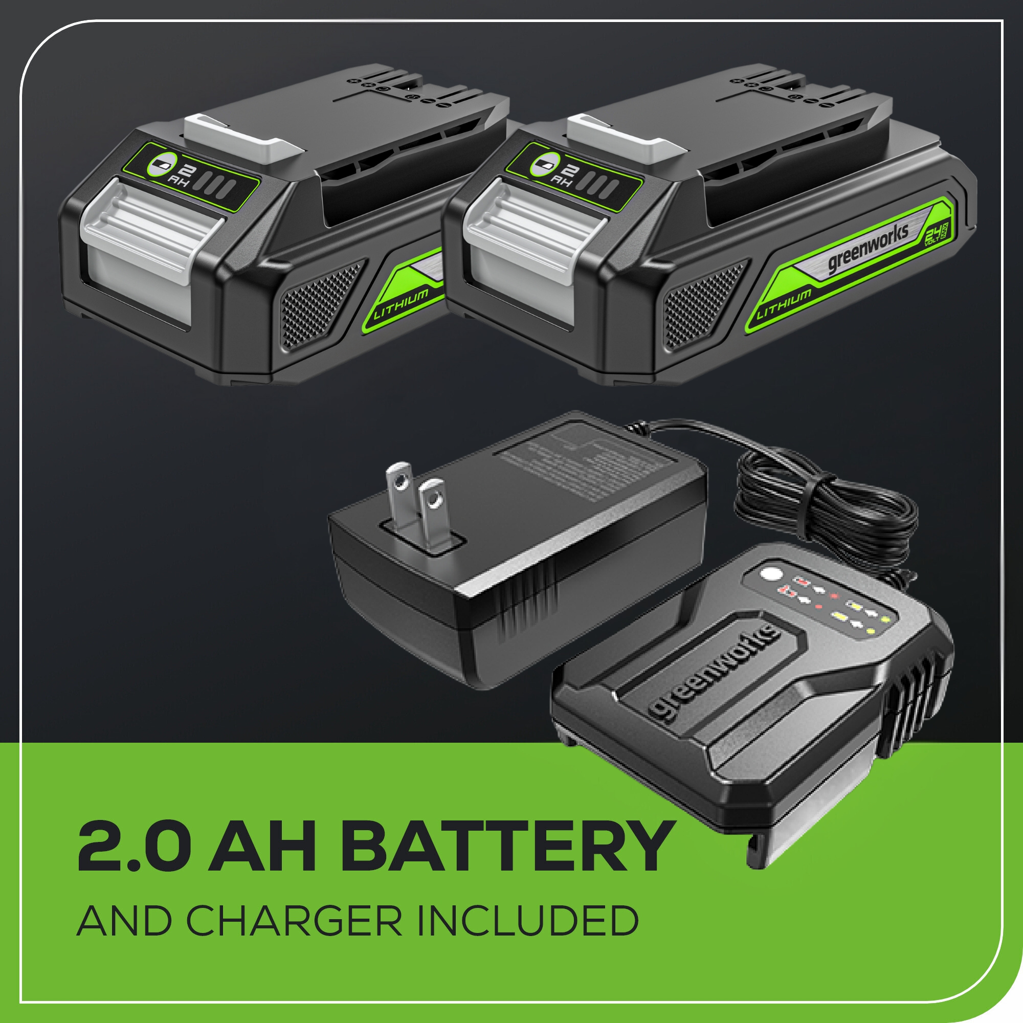 24V Cordless Battery Drill / Driver and Impact Driver Kit w/ Two (2) 2.0Ah Batteries & Charger