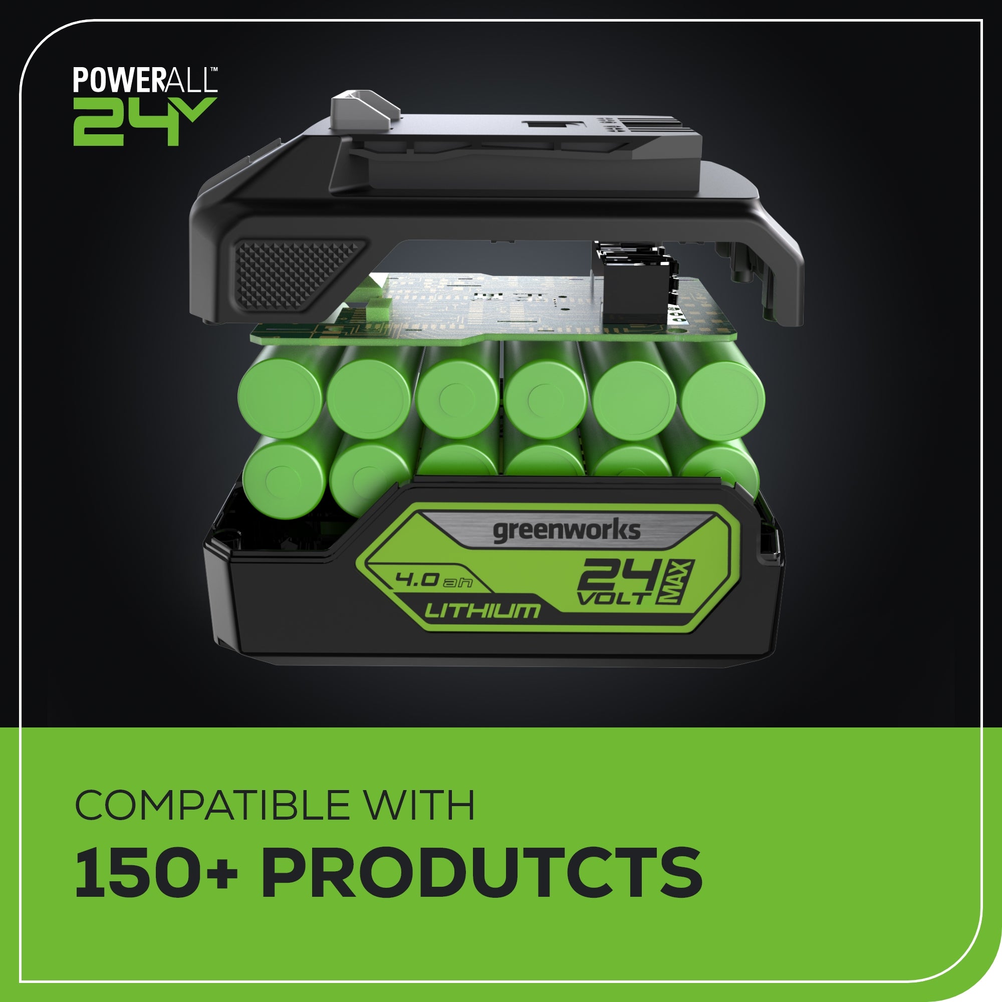 RENEWED 24V 600 PSI 0.8 GPM Cold Water Cordless Power Cleaner w/ 4.0 Ah USB Battery & Charger