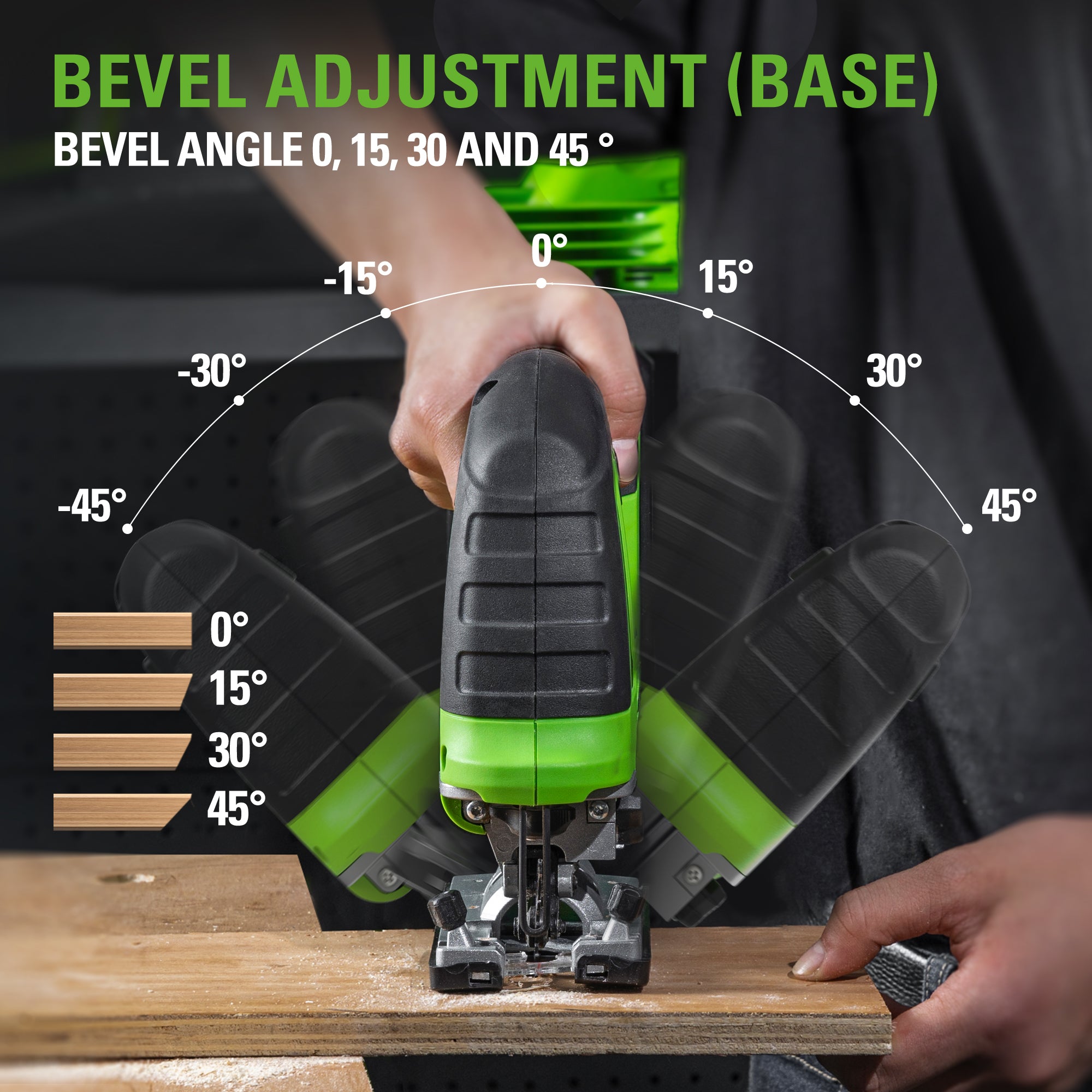 24V Drill, Impact Driver & Jig Saw 3PC Combo Kit w/ (2) Batteries & Charger