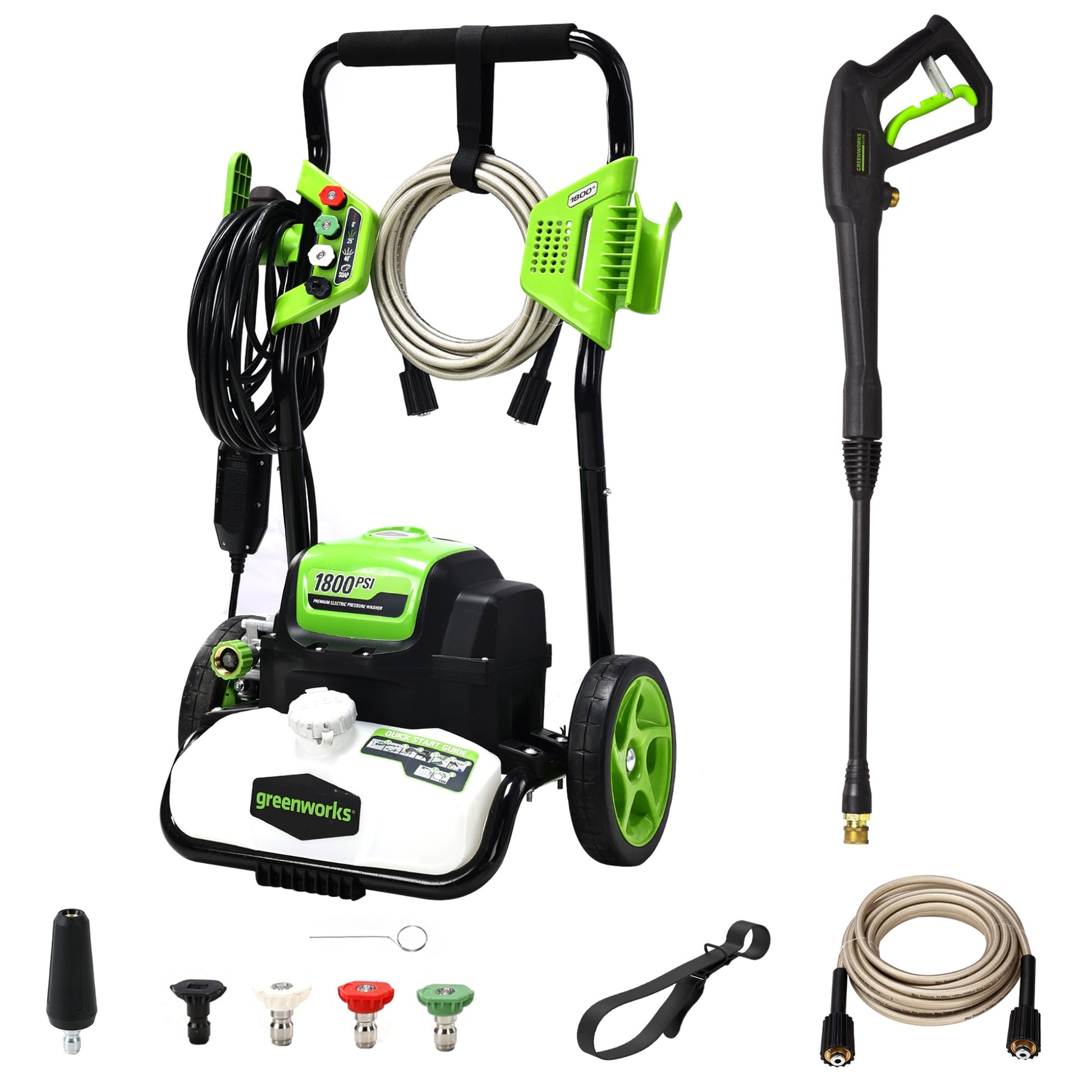 1800 PSI 1.1 GPM Cold Water Electric Pressure Washer