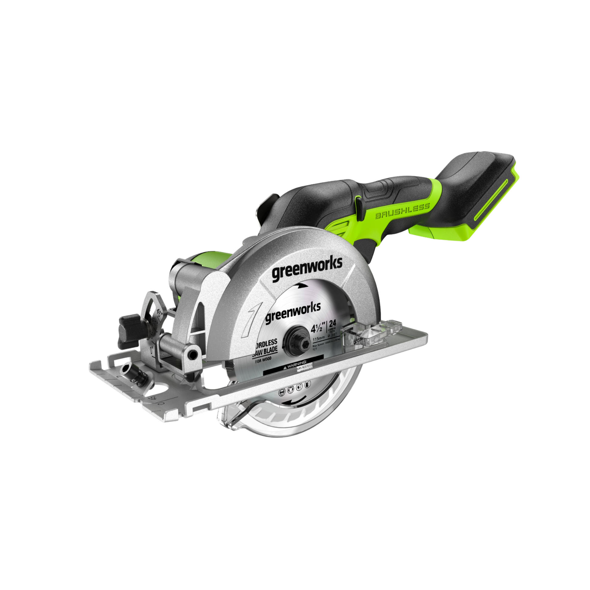 24V Cordless Battery Circular Saw 4PC Combo Kit w/ (2) 2.0Ah Batteries & Charger