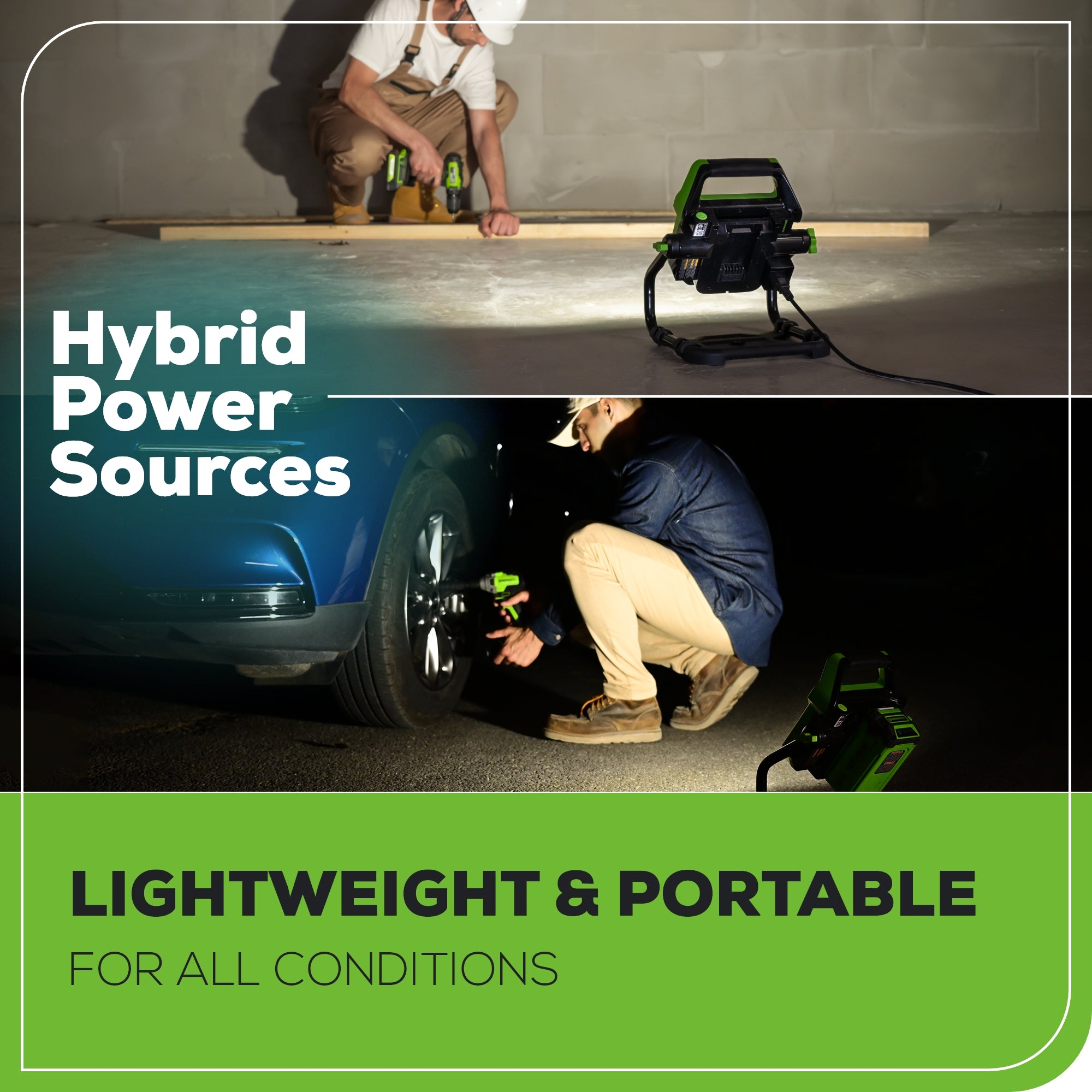 40V AC/DC 2000 Lumen LED Work Light (Tool Only)