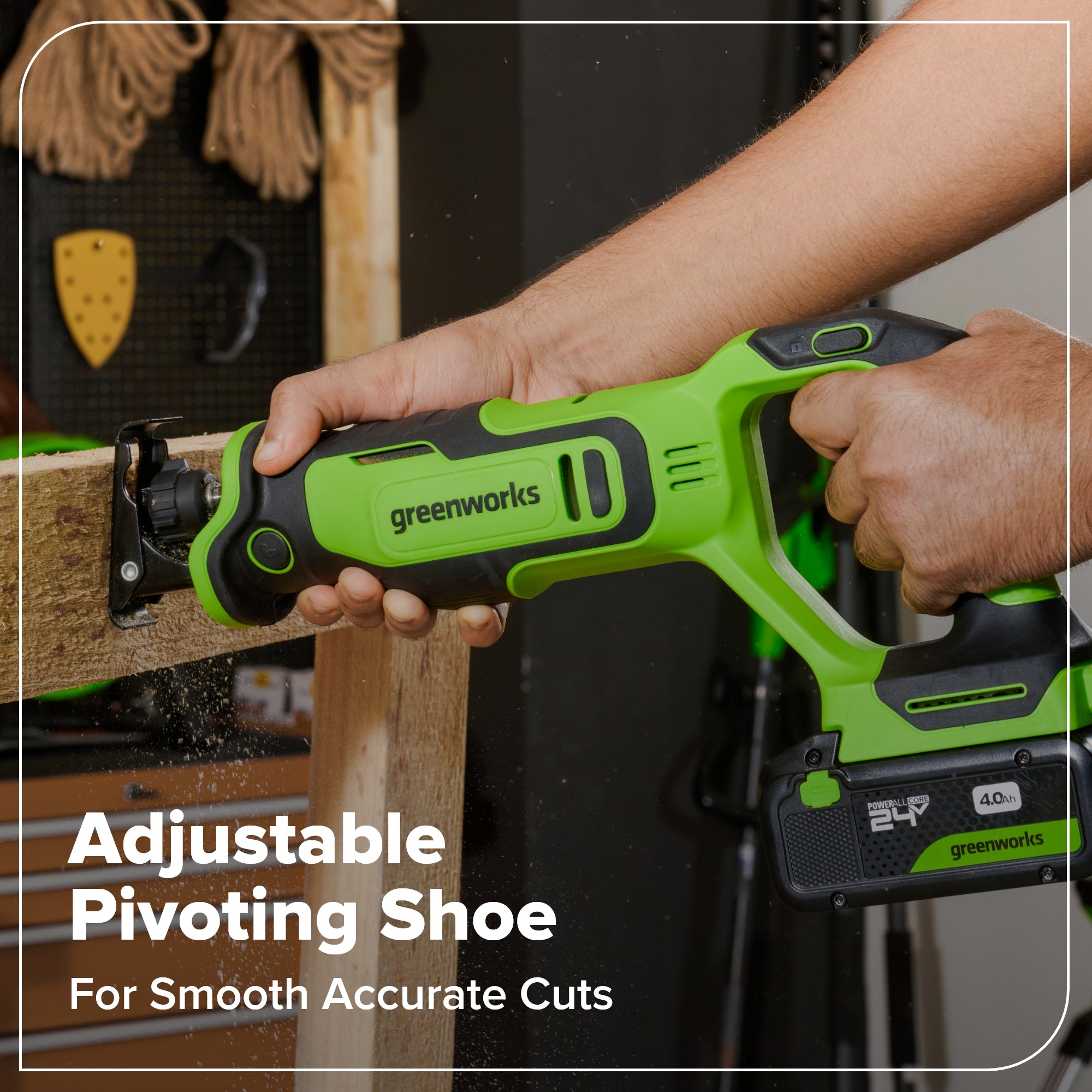 24V Brushless Power Tool 6PC Combo Kit w/ (1) 4.0Ah & (1) 2.0Ah USB-C Batteries and Charger