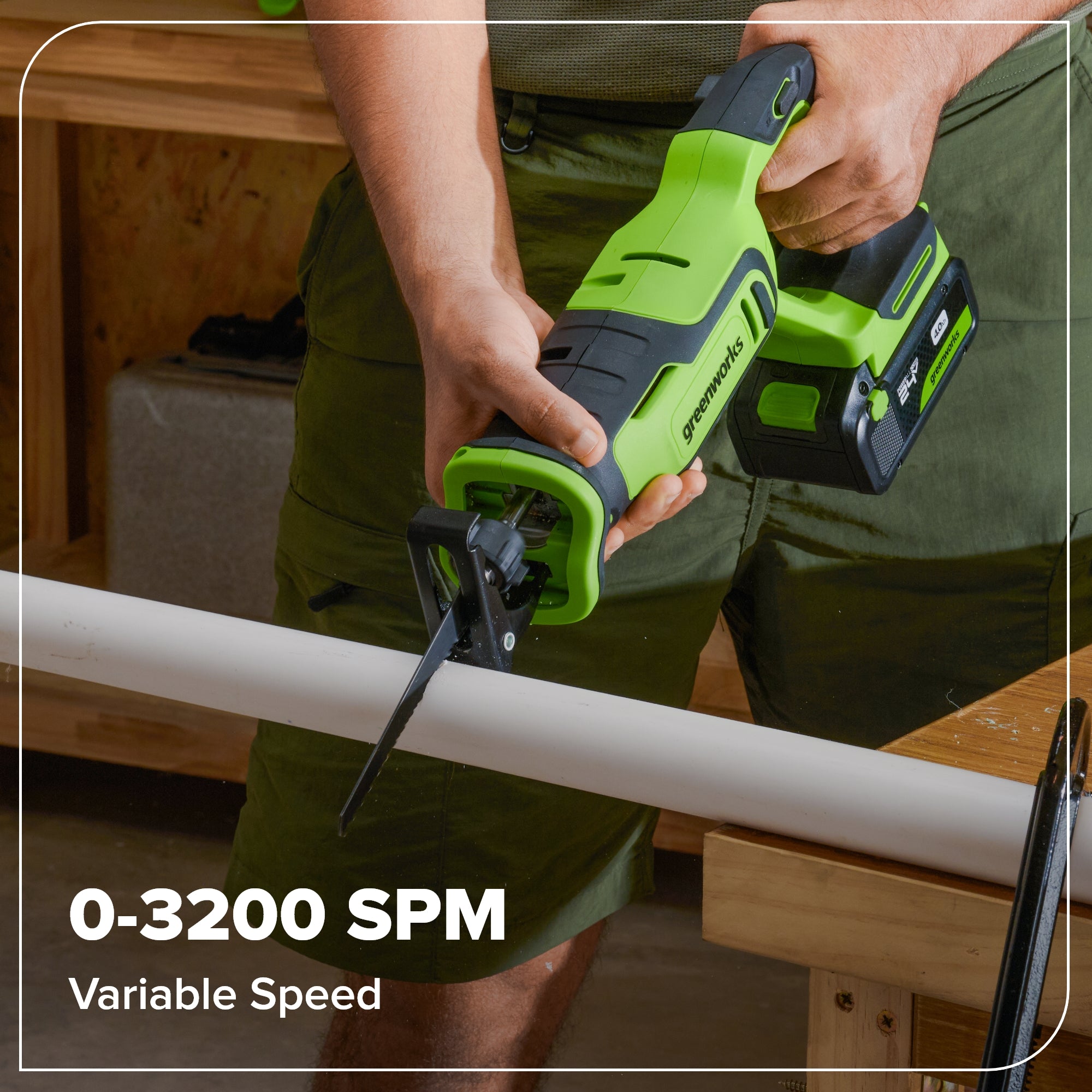 24V Brushless Power Tool 6PC Combo Kit w/ (1) 4.0Ah & (1) 2.0Ah USB-C Batteries and Charger