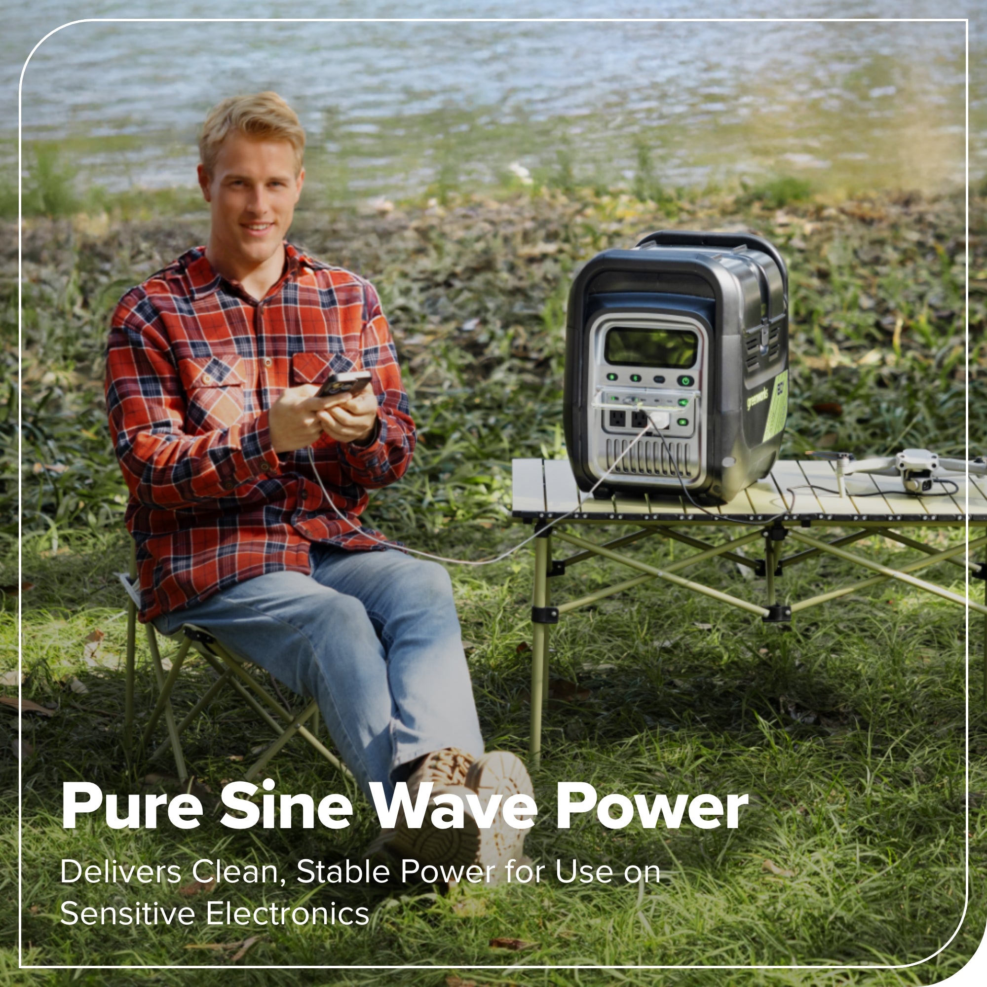 60V 2000W 4-Slot Inverter Portable Power Station (Tool Only)