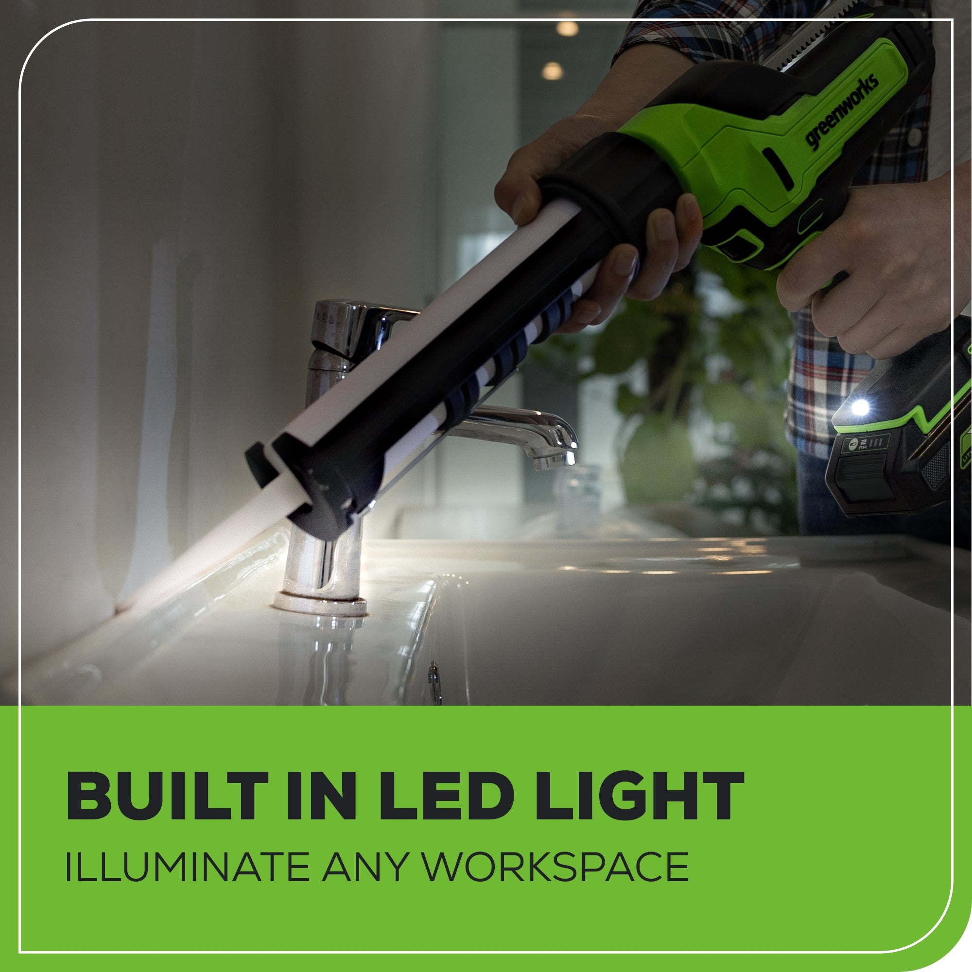 24V Cordless Battery Caulk Gun (Tool Only)