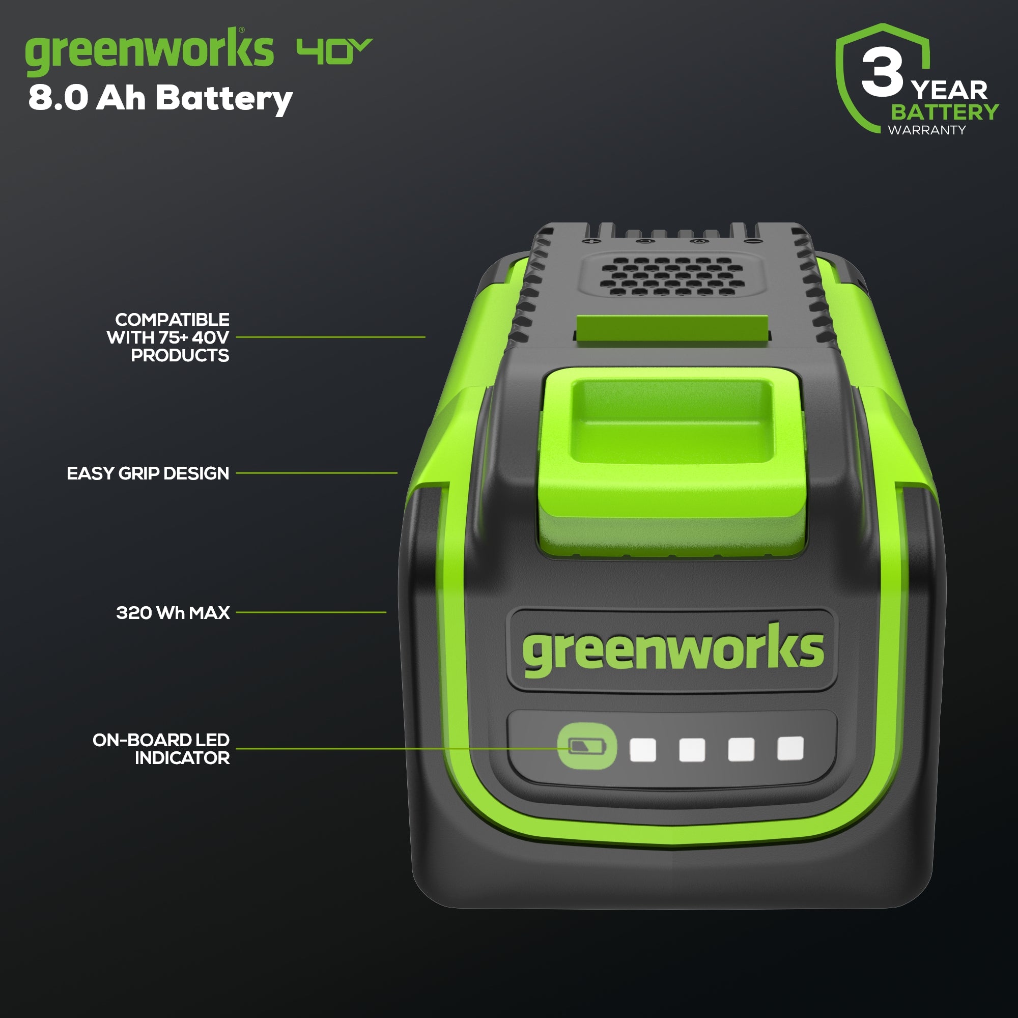 40V 8.0Ah High Power Battery