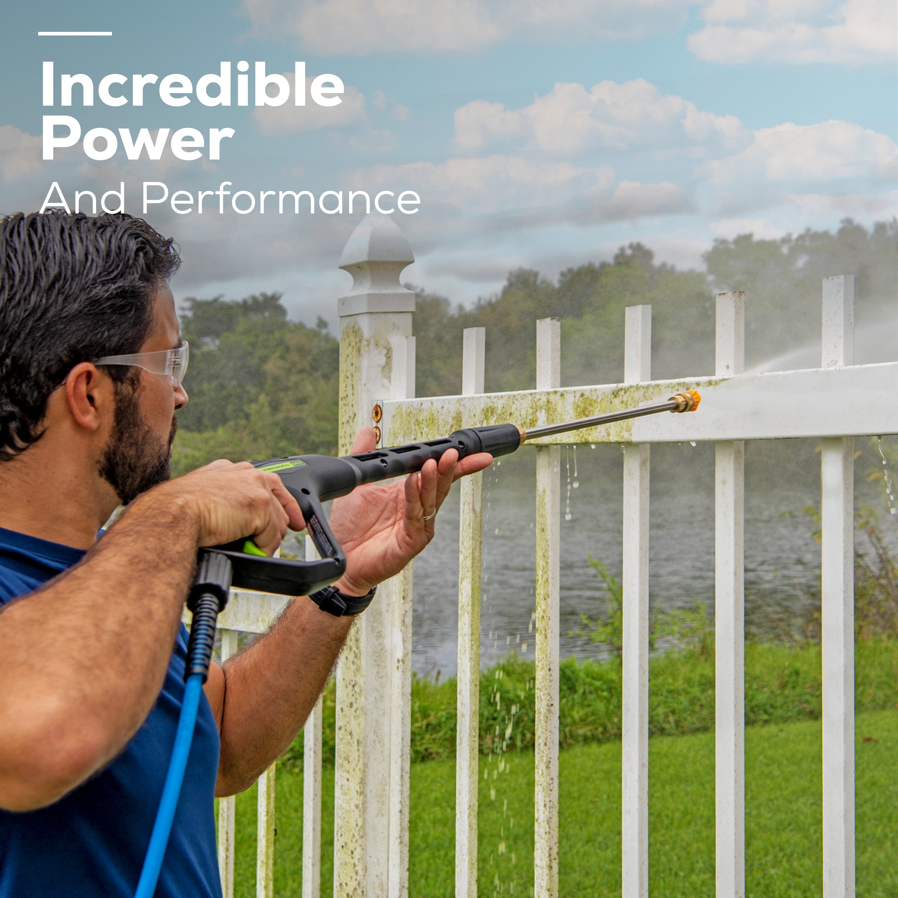 RENEWED 2300 PSI 1.2-GPM Cold Water Electric Pressure Washer