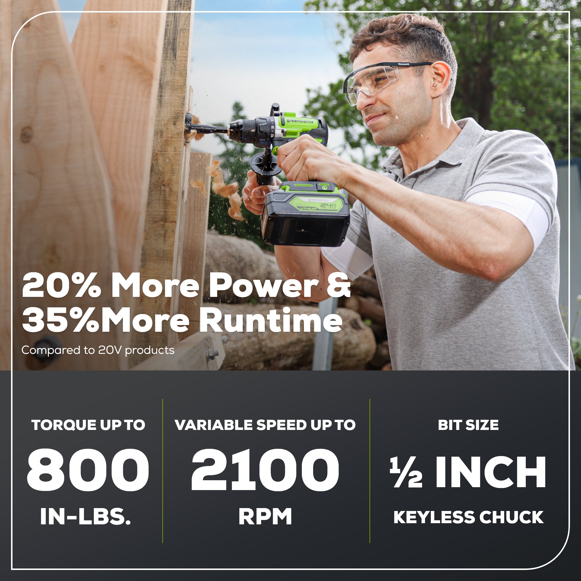 24V Cordless Battery 1/2