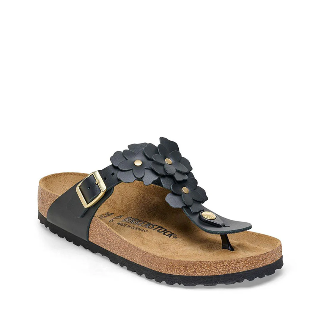 Gizeh Flower Embellishment Womens Black