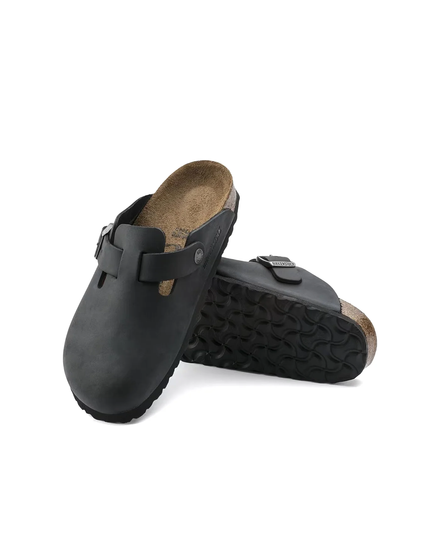 Sabot Boston Oiled Unisex pelle nera