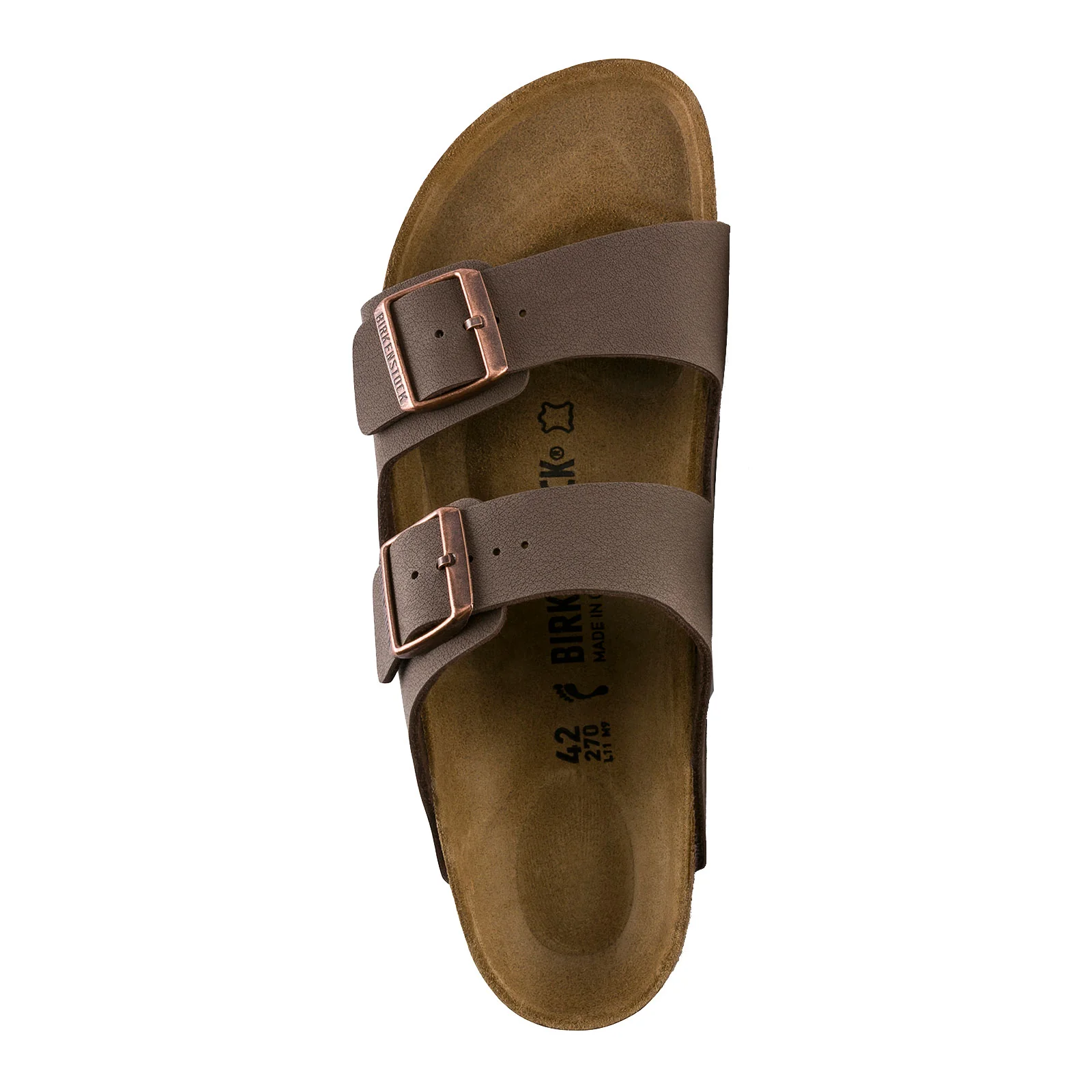 Women's Birkenstock, Arizona Birkibuc Sandals - Regular Fit