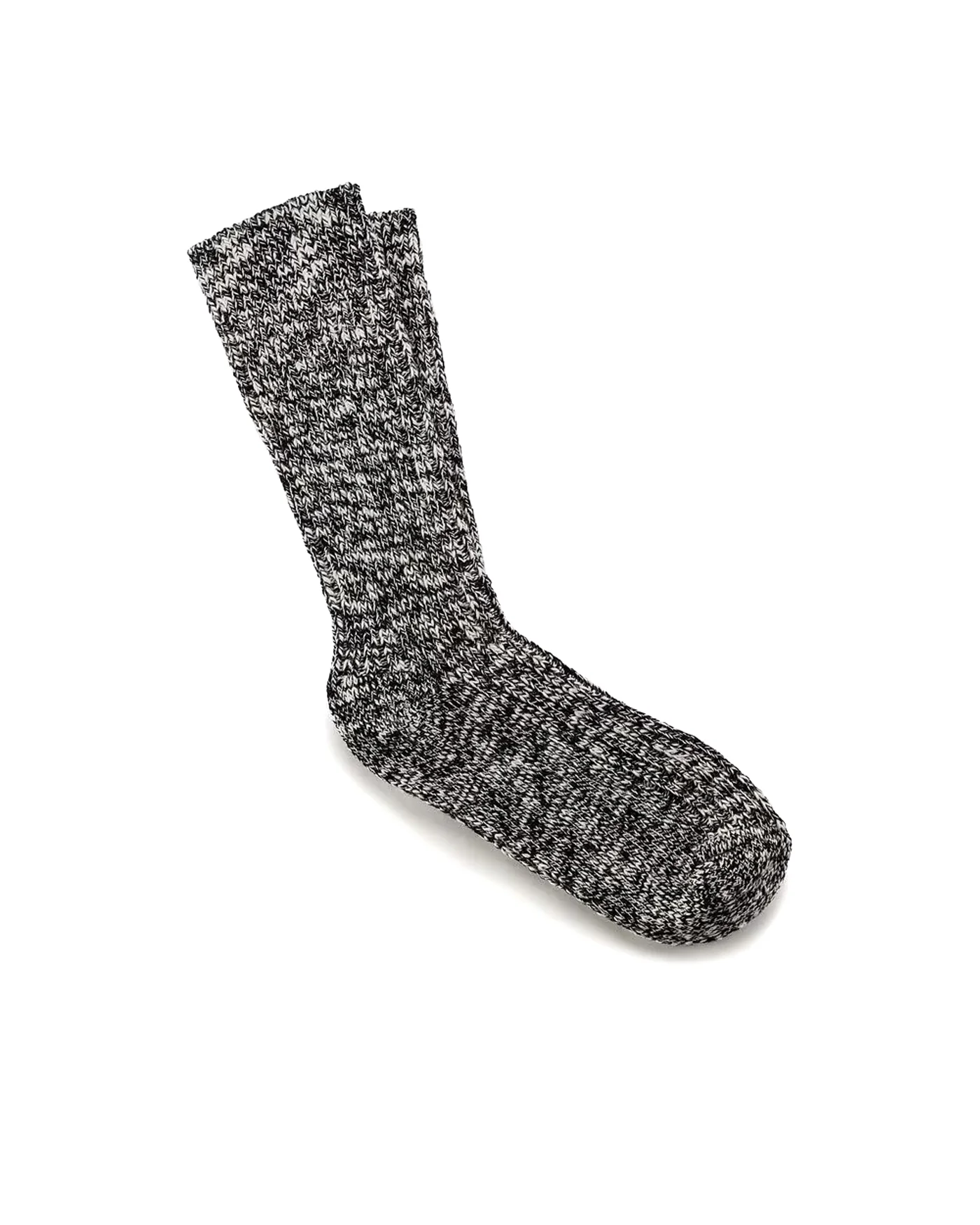 Calza Cottone Slub cotone nero