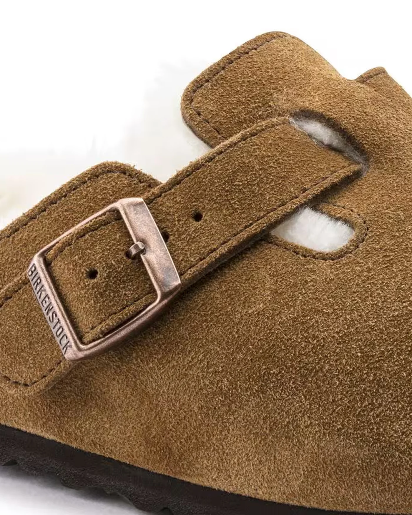 Sabot Boston Shearling suede mink