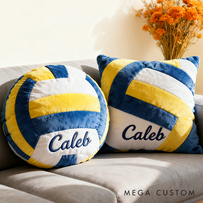 Personalized Graphic3DPrint Volleyball Pillow with Custom Name for Kids and Sports Fans