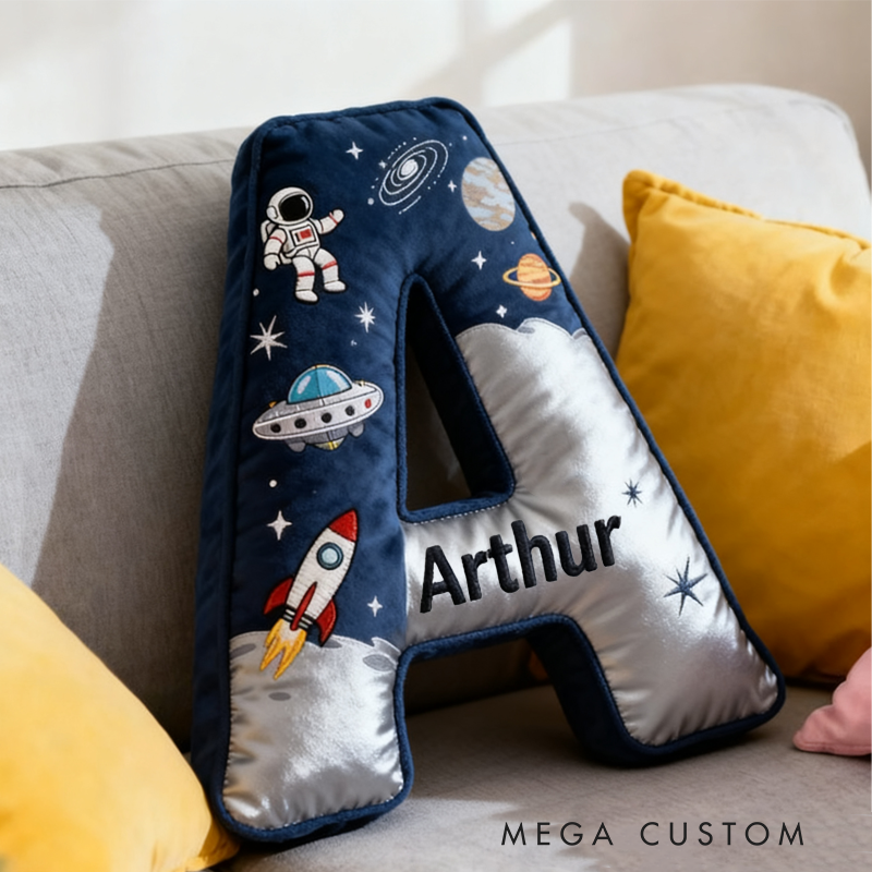 Personalized Dream Space Interstellar with Name Graphic 3D Print Pillow Christmas Gift for Kids