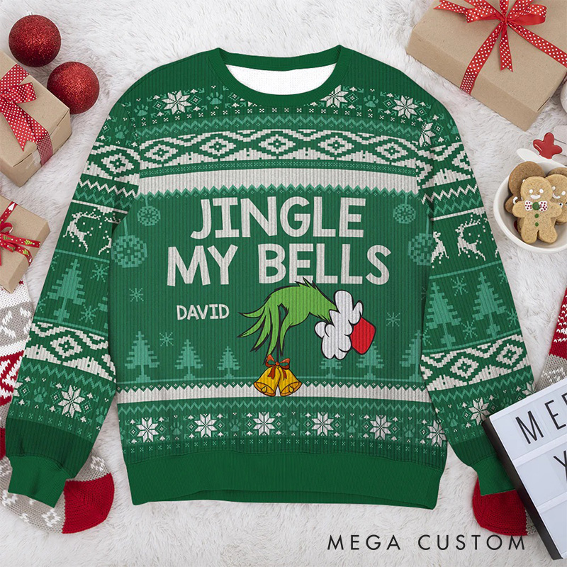 Personalized Couple Feel the Joy Christmas Ugly Sweater Movie Christmas Sweater Film Fan Family Sweater