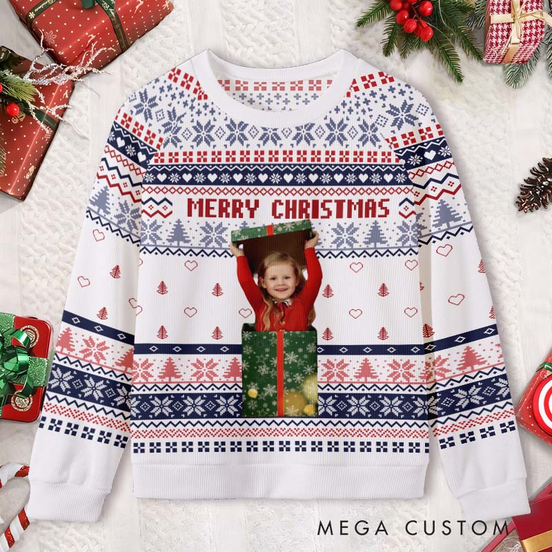 Personalized Merry Christmas Cheerful Holiday Cozy Festivities Ugly Sweater Shirt