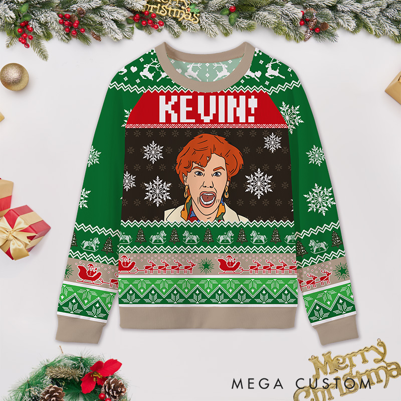 Personalized Classic Family Movie Christmas Ugly Sweater Movie Lover Christmas Sweater Film Fan Family Sweater