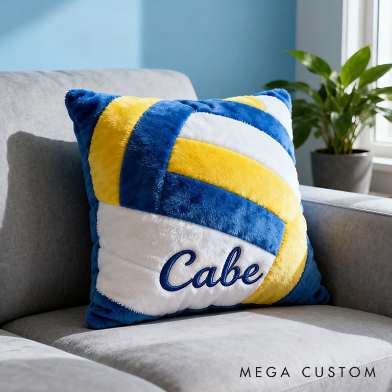 Personalized Graphic3DPrint Volleyball Pillow with Custom Name for Kids and Sports Fans
