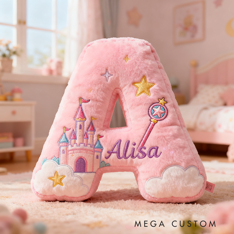 Personalized Colorful 26 Letters Graphic 3D Print Cute Pillow Cut Magic Beautiful Letter Custom Pillow christmas Gift for Kids