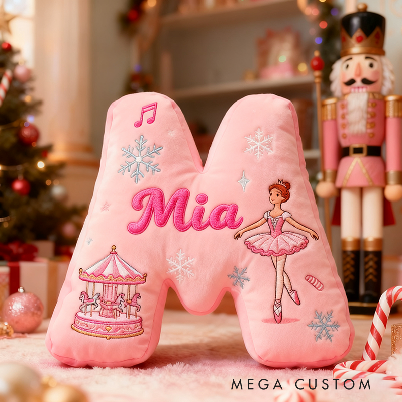 Personalized Colorful 26 Letters Cute Graphic 3D Print Pillow Cute Magic Beautiful Letter Custom Pillow Gift Christmas Gift for Kids