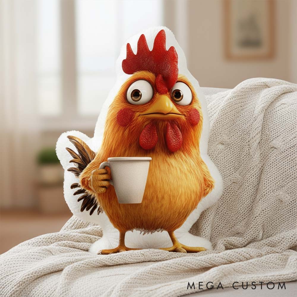 Personalized Pet Lover Funny Chicken Graphic 3D Print Pillow