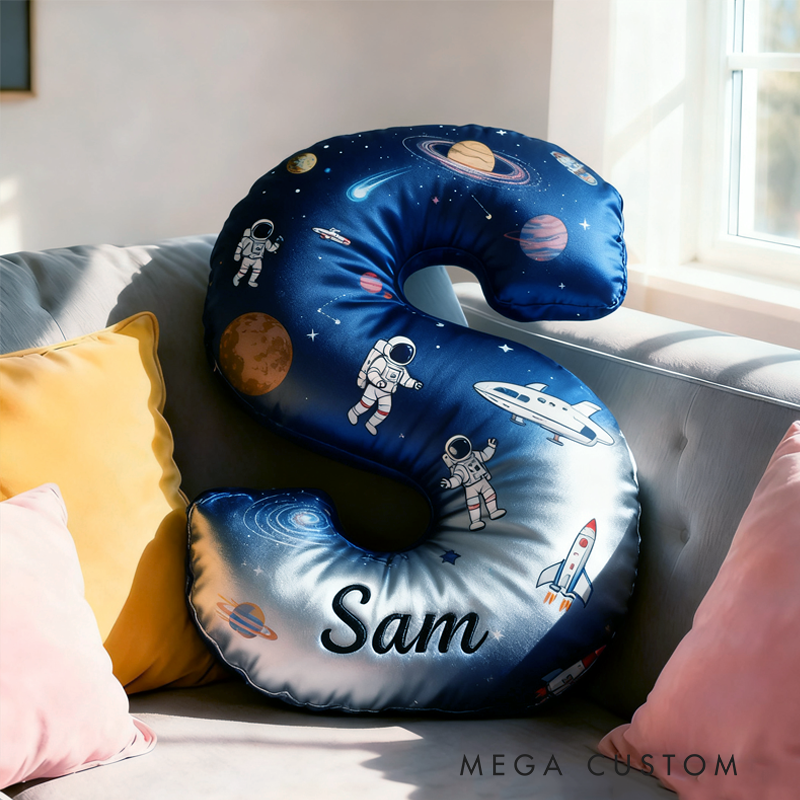 Personalized Dream Space Interstellar with Name Graphic 3D Print Pillow Christmas Gift for Kids