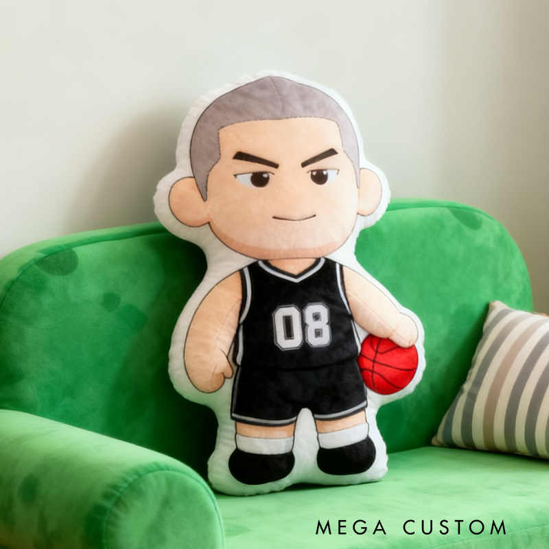 Personalized Basketball Player Pillow with Custom Name and Number