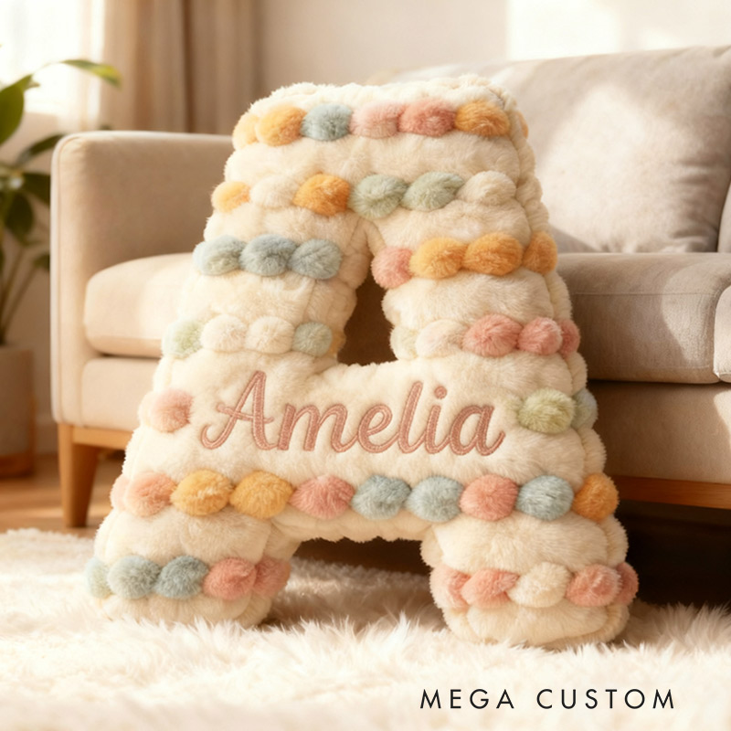 Personalized Yarn Ball Knitting Pillow Graphic 3D Print Knitting Letter with Custom Name Gift for Knitting Lovers