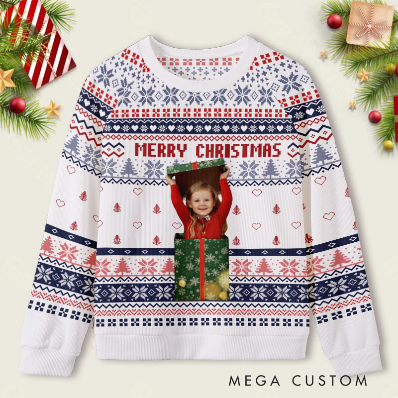Personalized Merry Christmas Cheerful Holiday Cozy Festivities Ugly Sweater Shirt