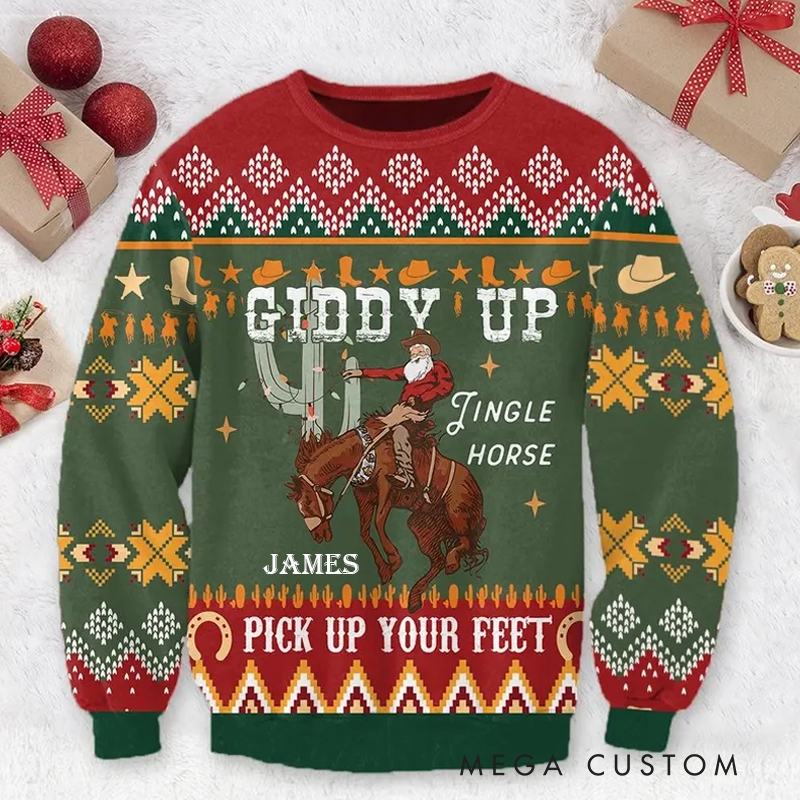 Personalized Ugly Sweater Music Christmas Sweater Song Fan Family Sweater