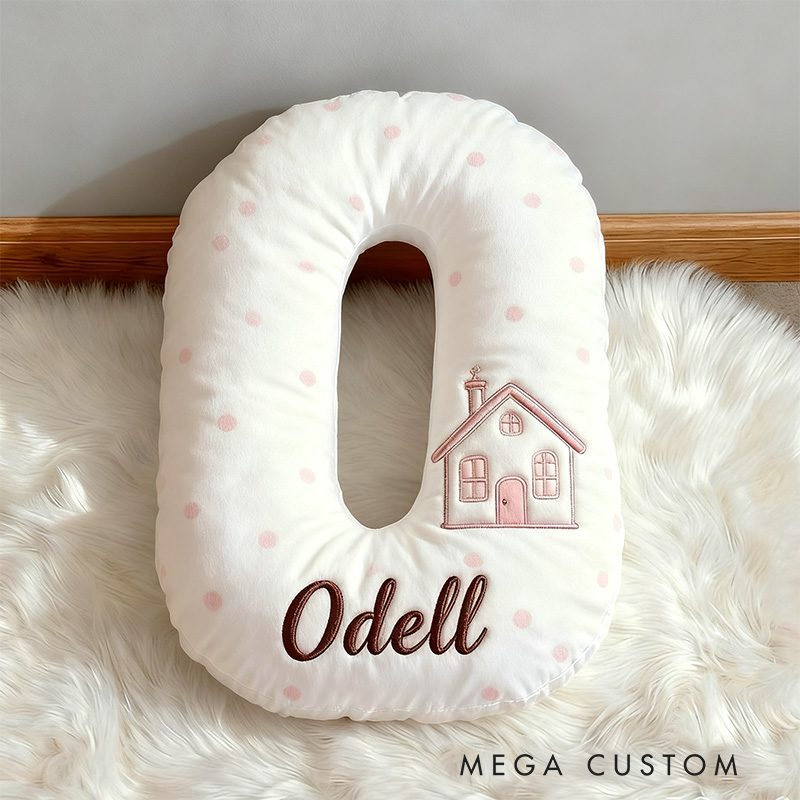 Personalized Letter Pillow Custom Name Decor Soft Plush Cushion for Kids Bedroom Graphic 3D Print