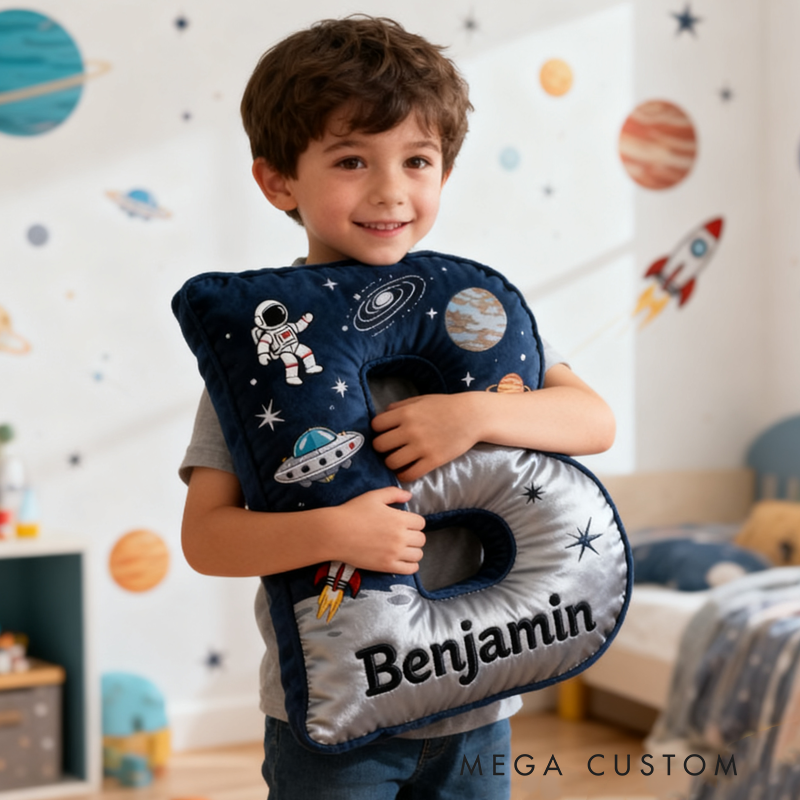 Personalized Dream Space Interstellar with Name Graphic 3D Print Pillow Christmas Gift for Kids