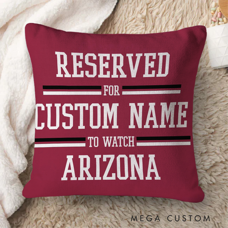 Personalized Sport Throw Pillow with Custom Team Name and Player Name for Fans