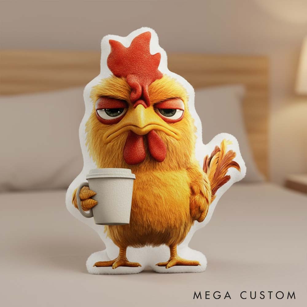 Personalized Pet Lover Funny Chicken Graphic 3D Print Pillow