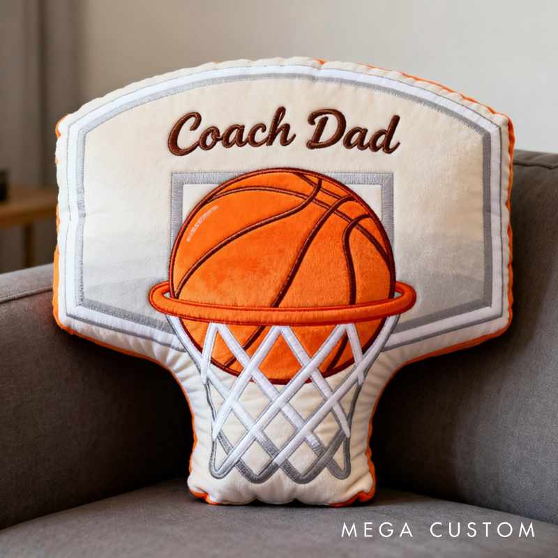 Personalized Graphic3DPrint Basketball Hoop Pillow with Custom Text for Basketball Lovers