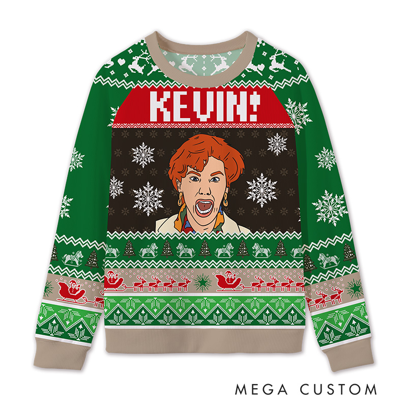 Personalized Classic Family Movie Christmas Ugly Sweater Movie Lover Christmas Sweater Film Fan Family Sweater