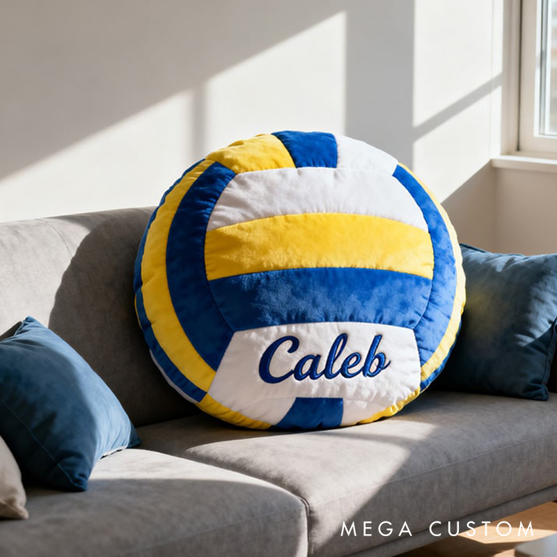 Personalized Graphic3DPrint Volleyball Pillow with Custom Name for Kids and Sports Fans