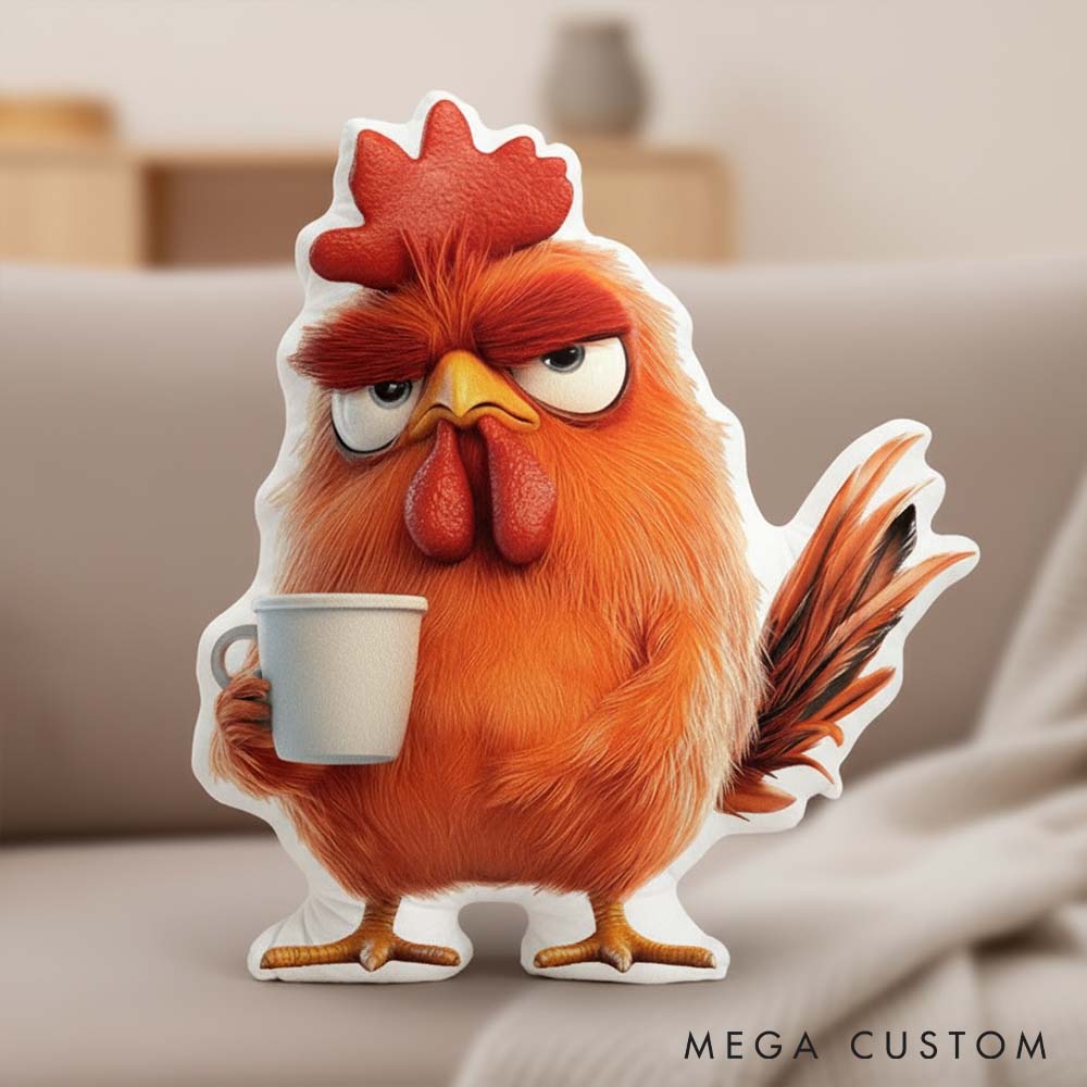 Personalized Pet Lover Funny Chicken Graphic 3D Print Pillow
