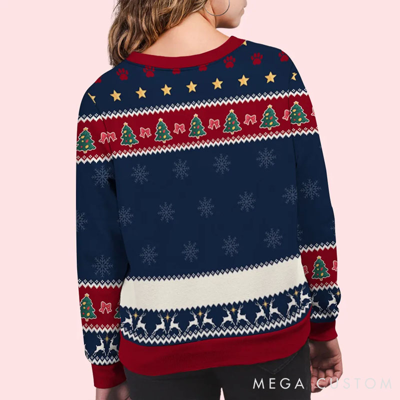 Personalized Dog Lover A Girl And Her Dog Christmas Ugly Sweater