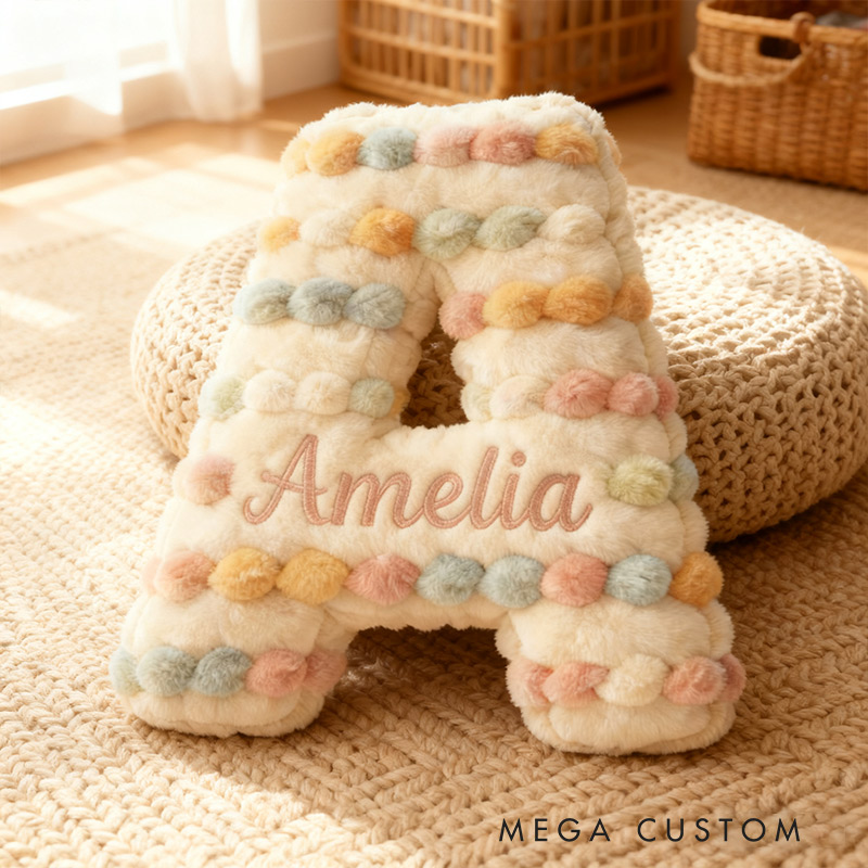 Personalized Yarn Ball Knitting Pillow Graphic 3D Print Knitting Letter with Custom Name Gift for Knitting Lovers