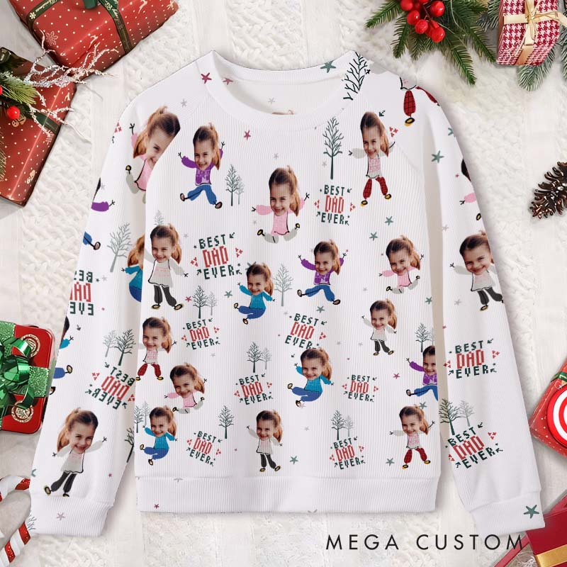 Personalized Cartoon Characters Whimsical Winter Fun Playful Holiday Vibes Ugly Sweater Shirt