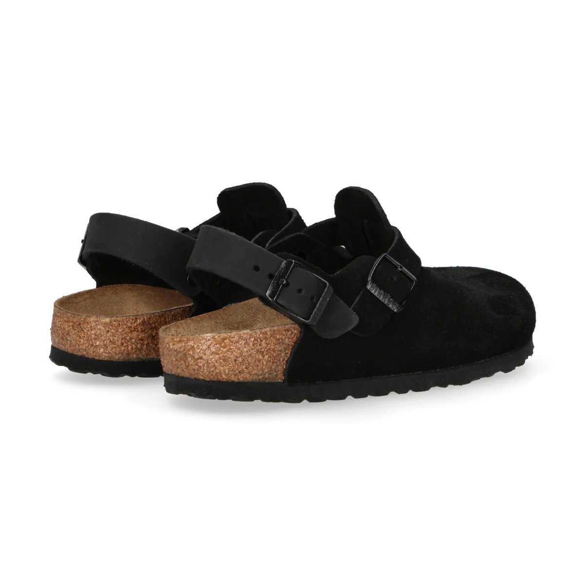 Birkenstock ciabatta Boston Tokio camoscio nero