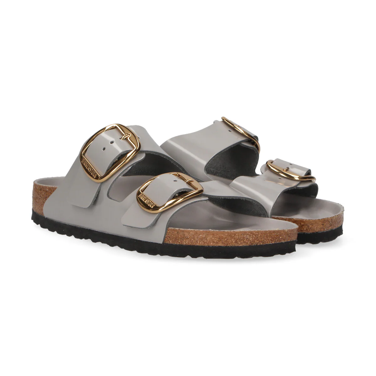 Birkenstock Arizona Big Bucklead pelle grigia