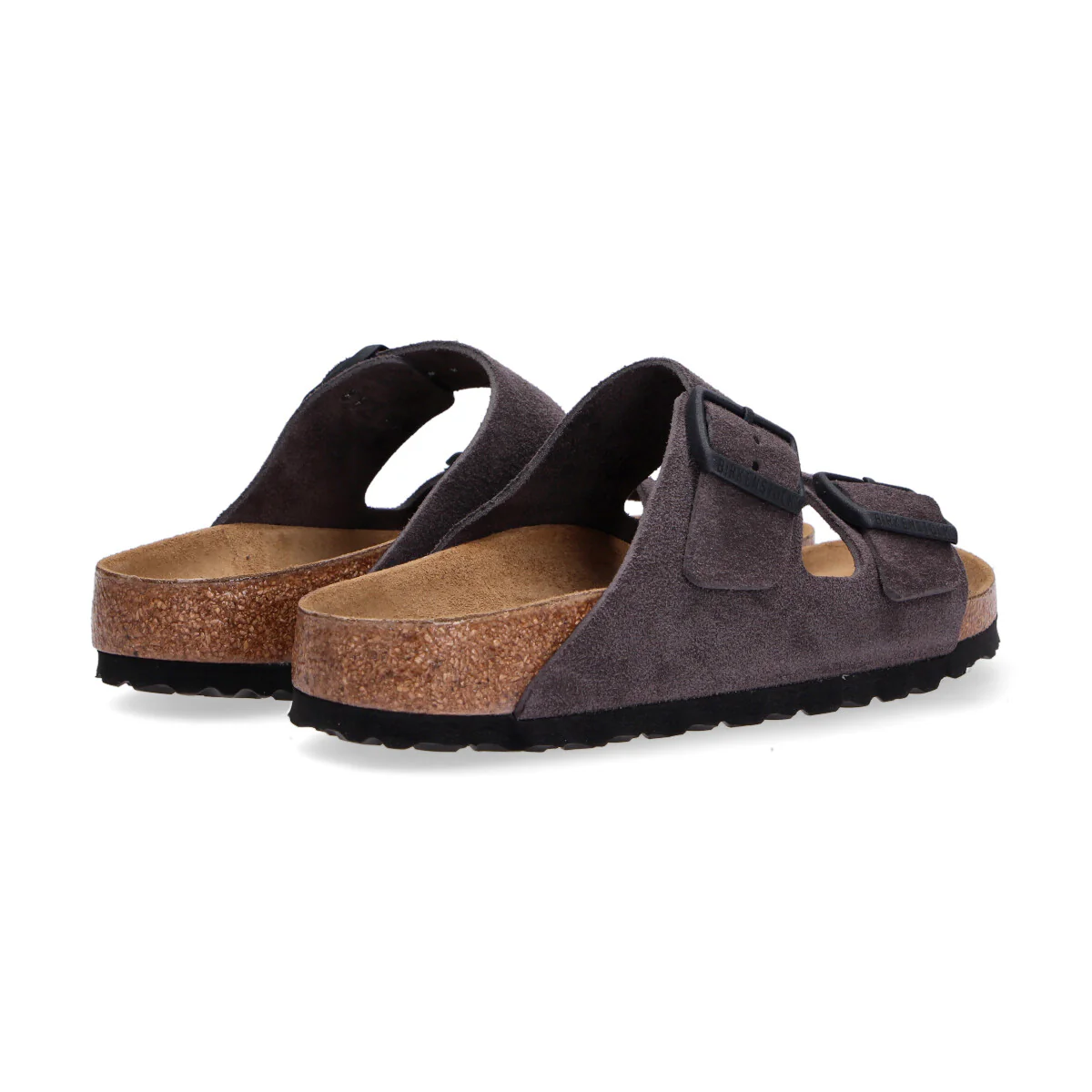 Birkenstock ciabatta Arizona camoscio grigio scuro