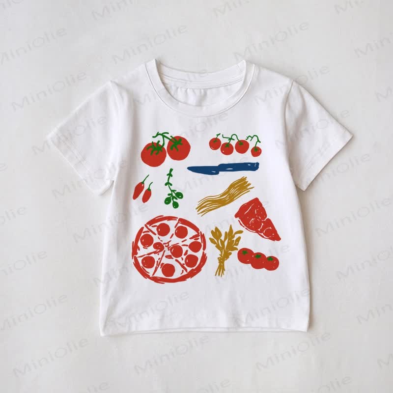 Family Matching Pizza Tomato T-Shirt