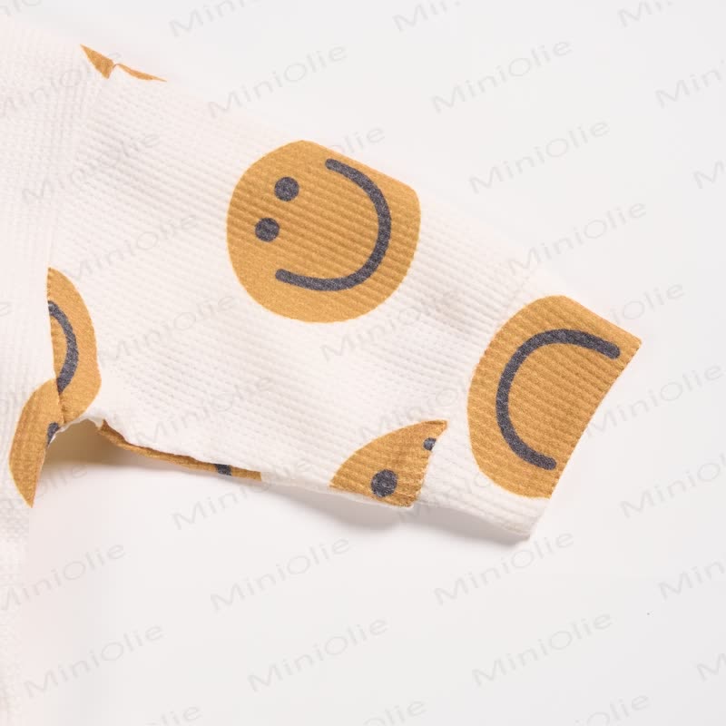 Baby Toddler Smiley Face Waffle 2-piece Set