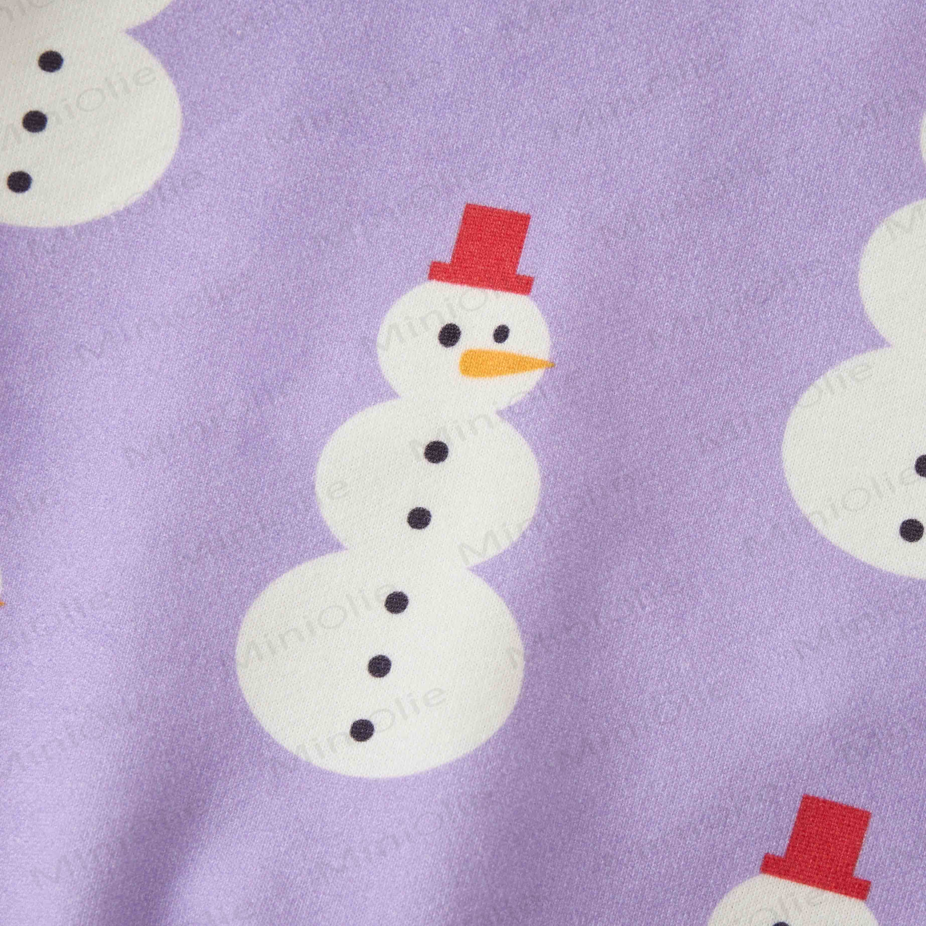 Baby Snowman 2-piece Purple Set